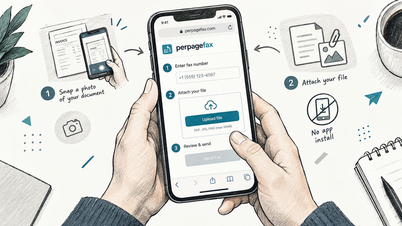 can you fax from a cell phone faxing service