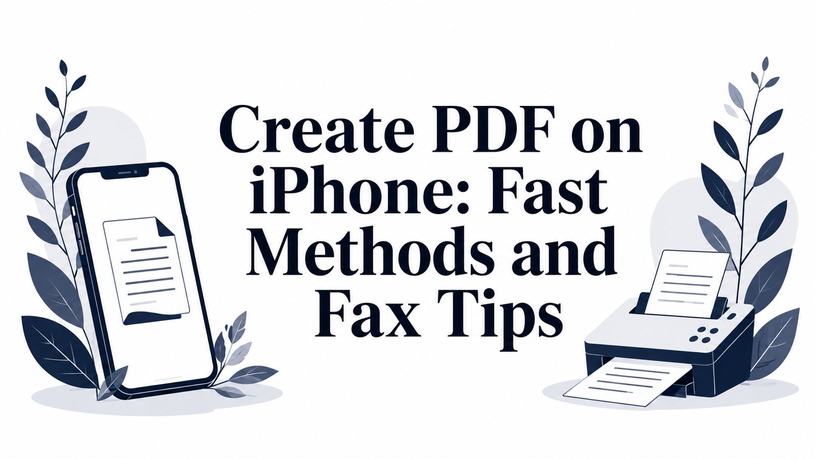 Create PDF on iPhone: Fast Methods and Fax Tips