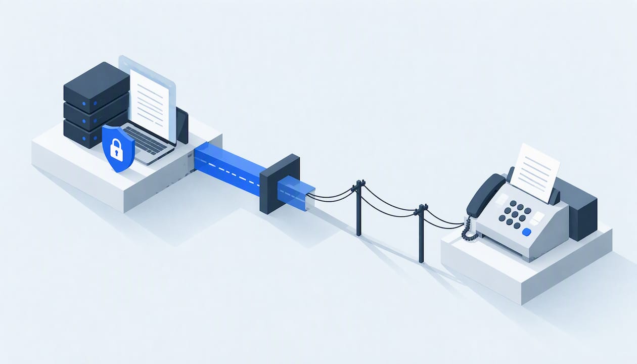 Encrypted Online Fax: Check TLS and BAA