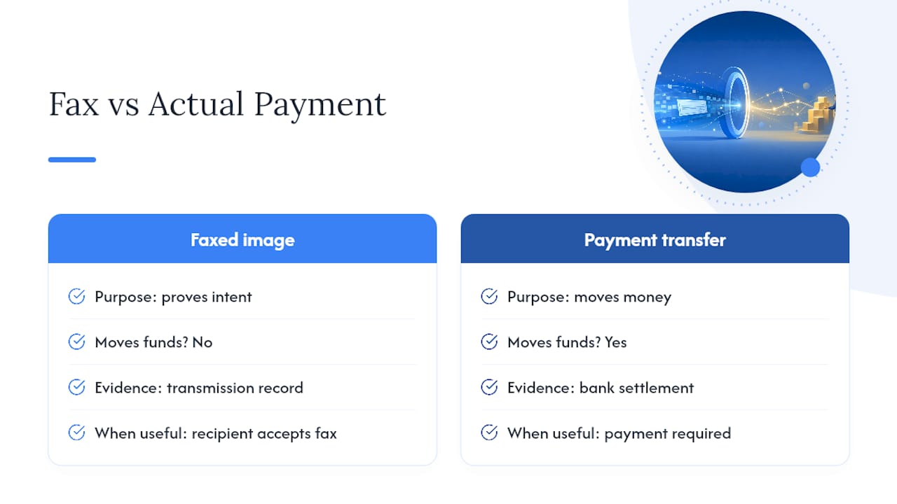 Comparison of intent evidence and money movement