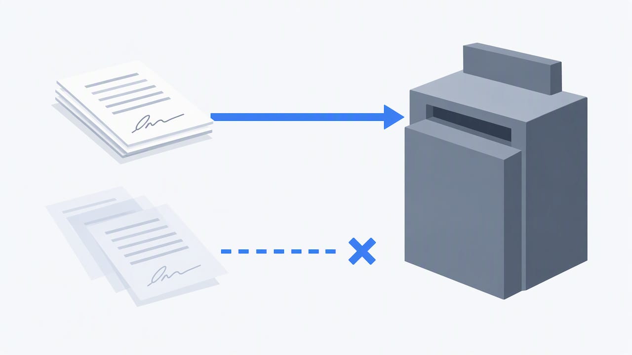 Original deed accepted while fax copy is excluded