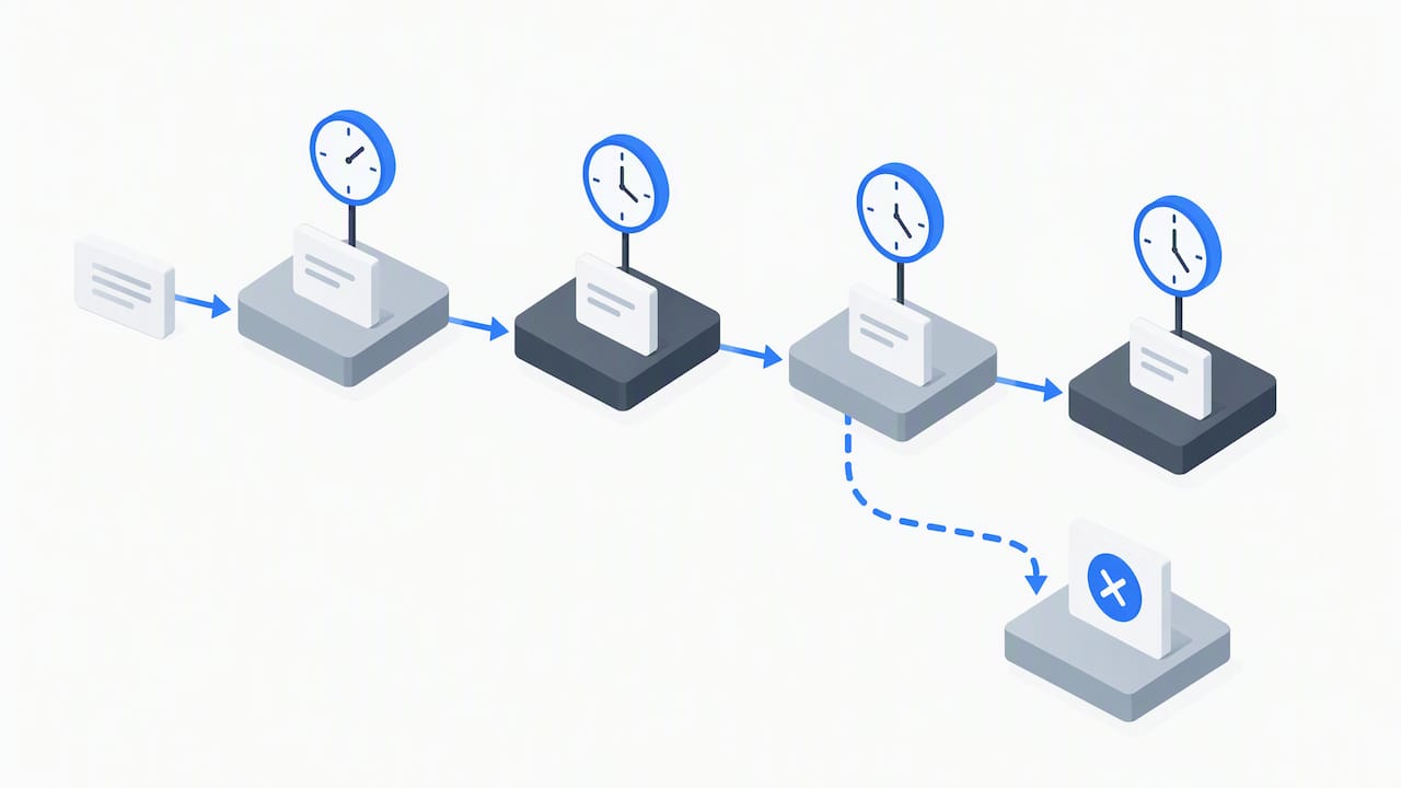 Isometric fax status tracking process