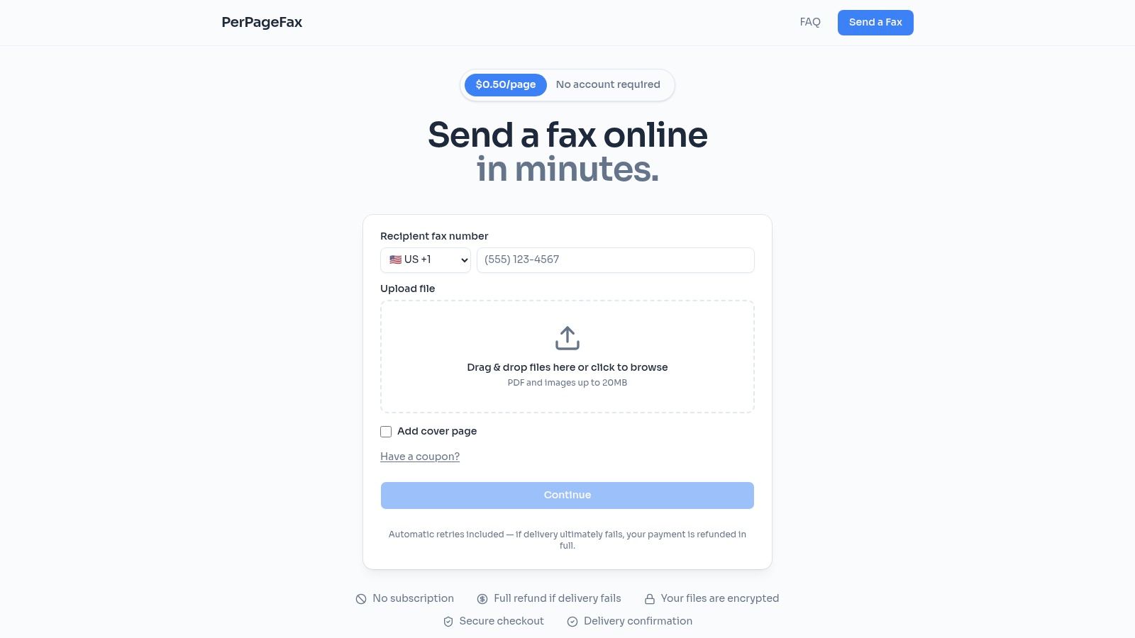 fax from computer fax service