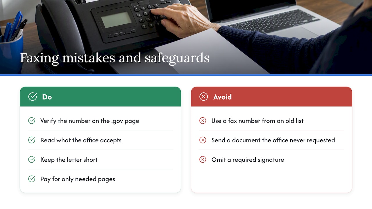 Three common mistakes when faxing senators