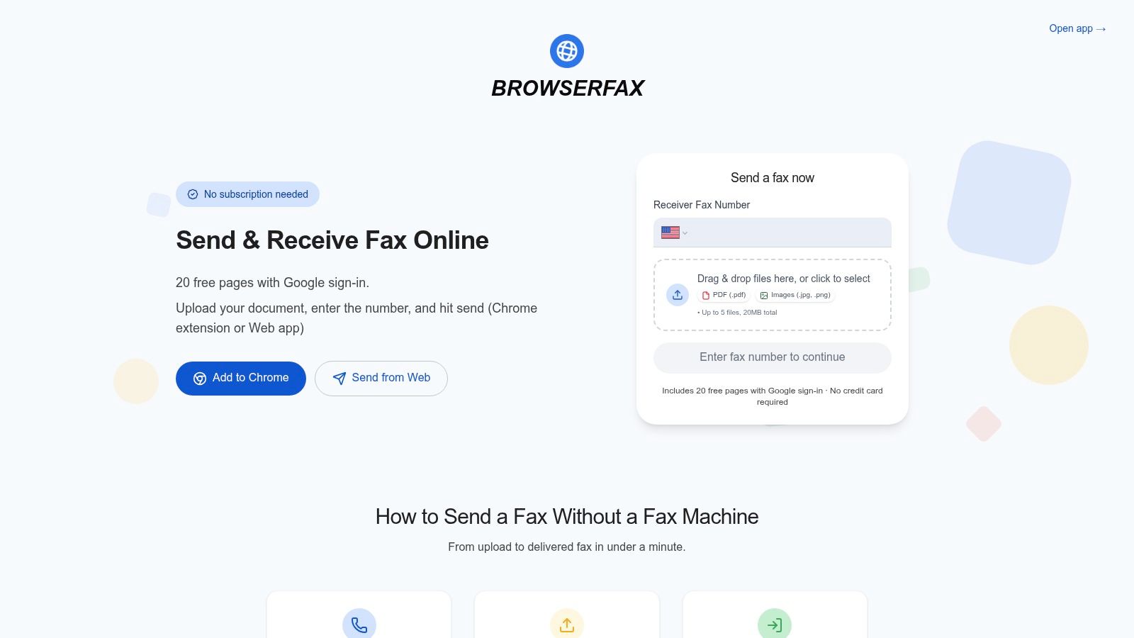 free online fax no credit card online fax