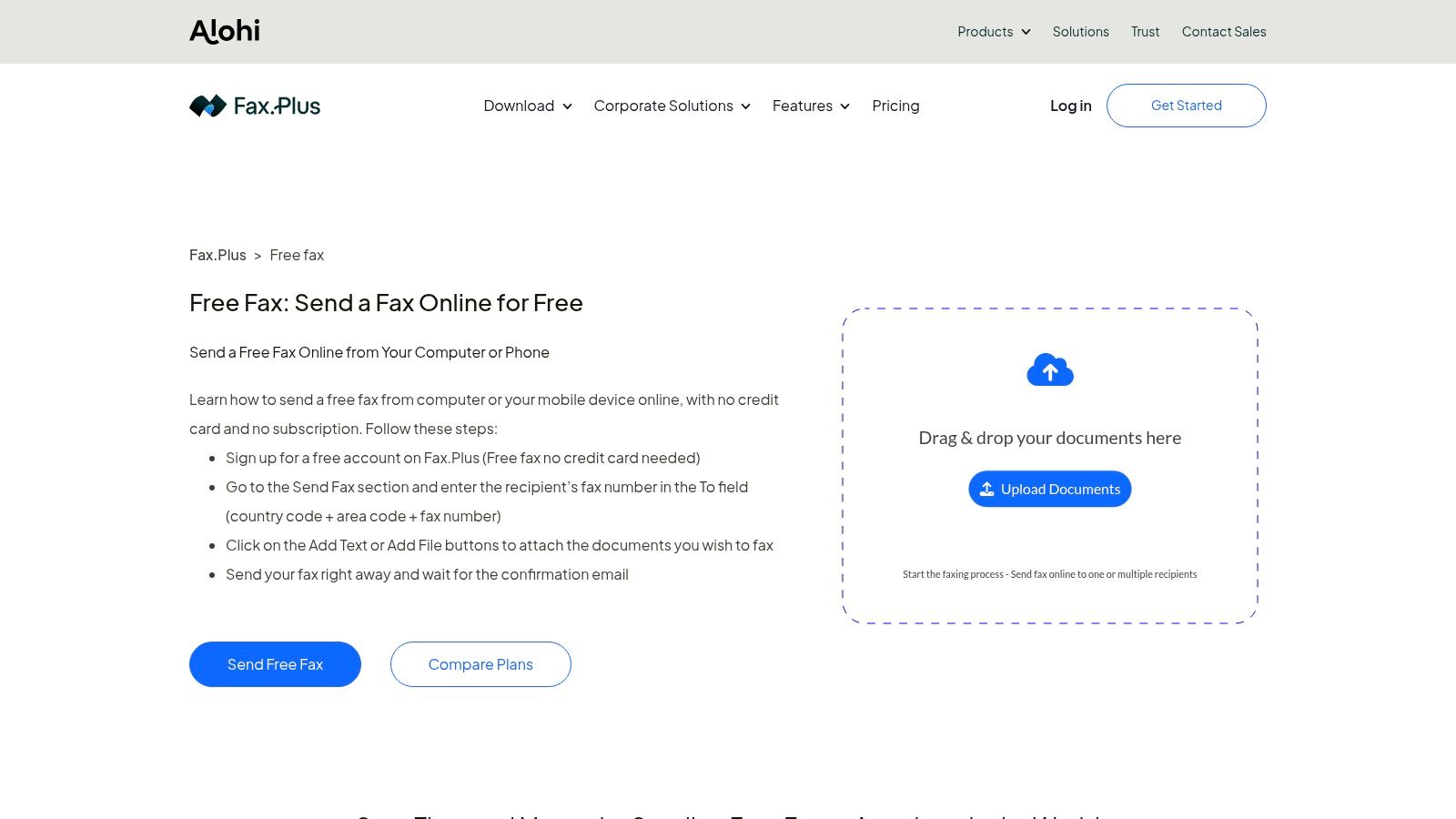 one time free fax online fax
