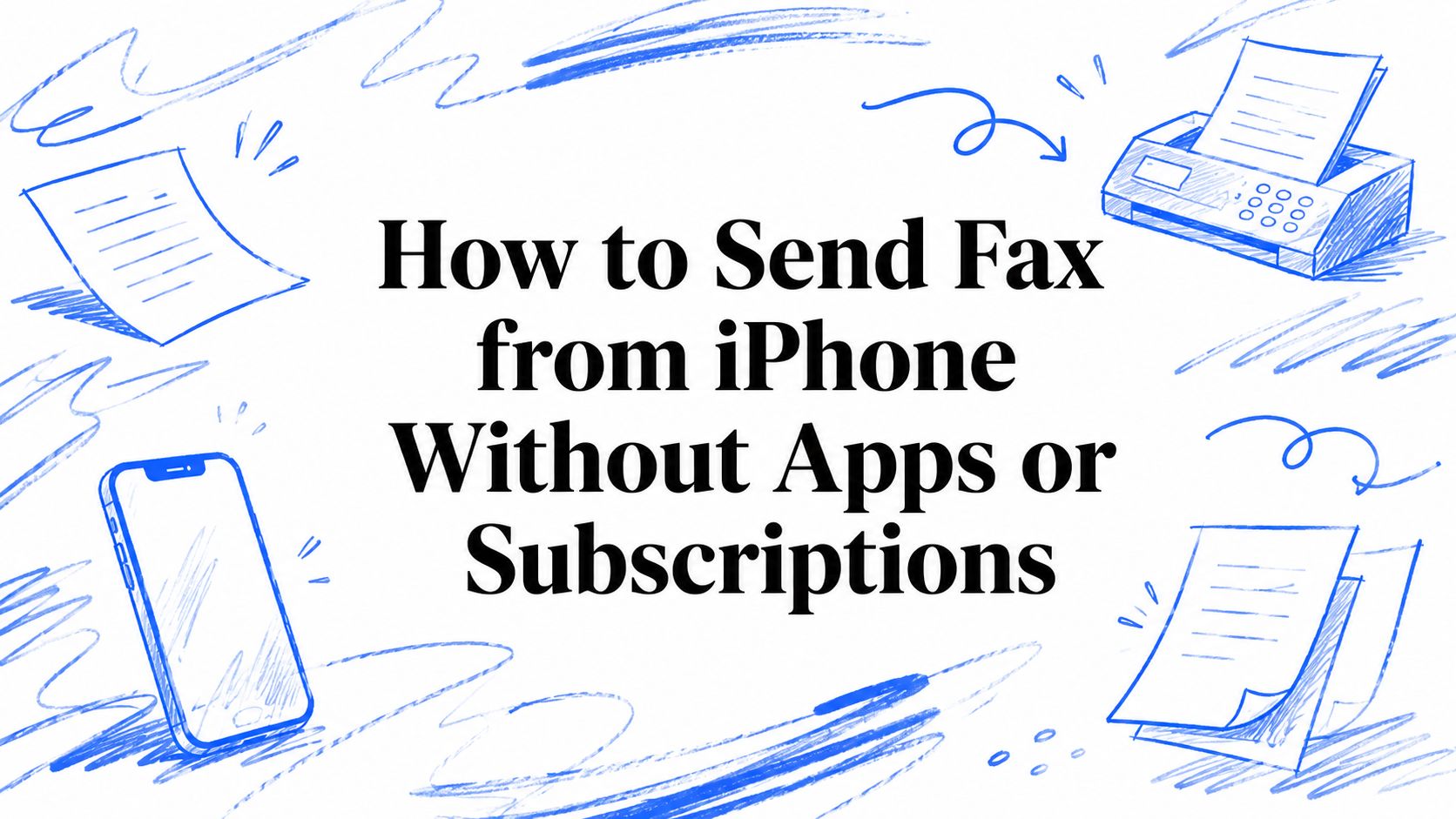 Fax from iPhone Without Apps or Subscriptions