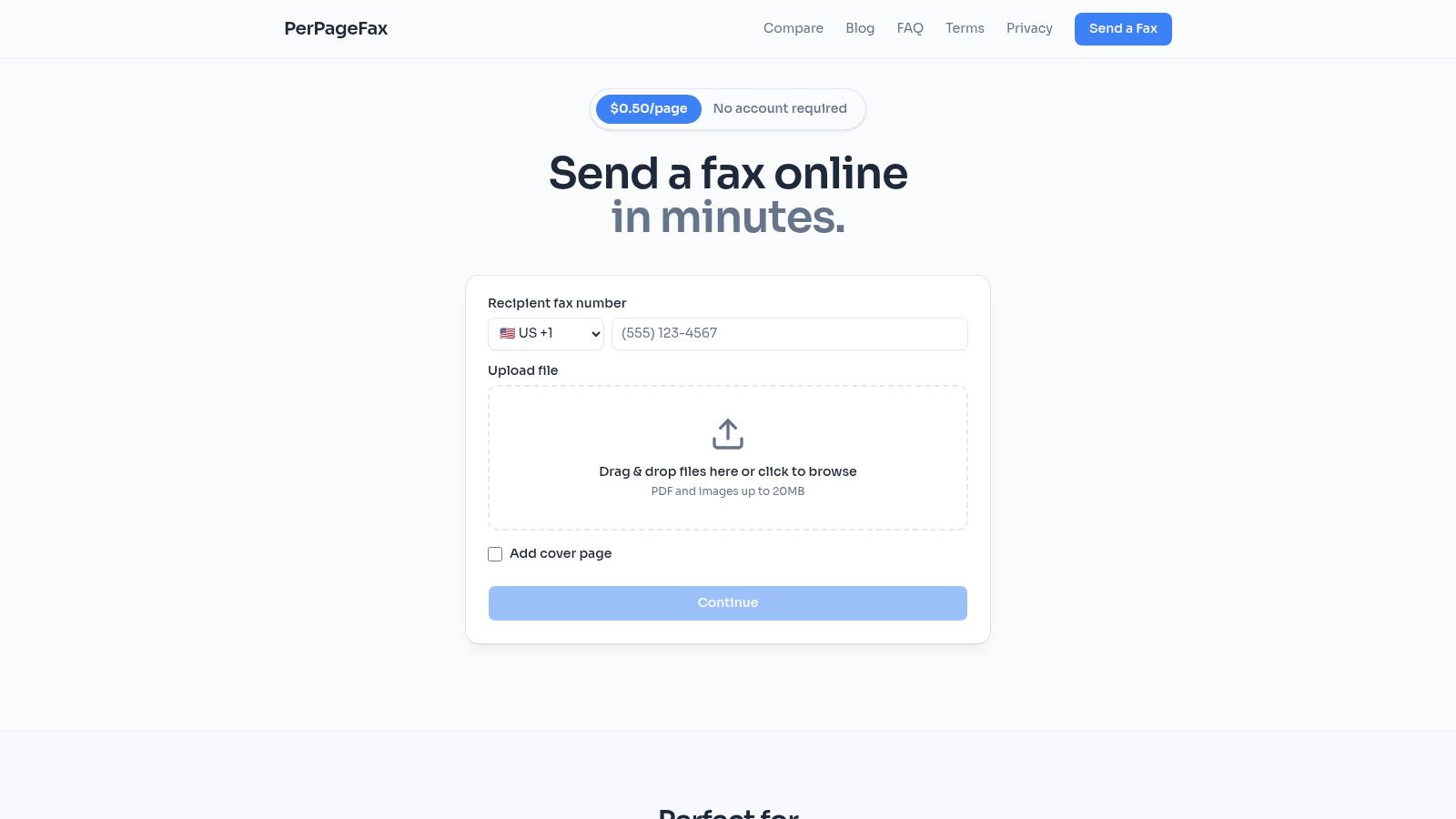 send fax from iphone fax interface