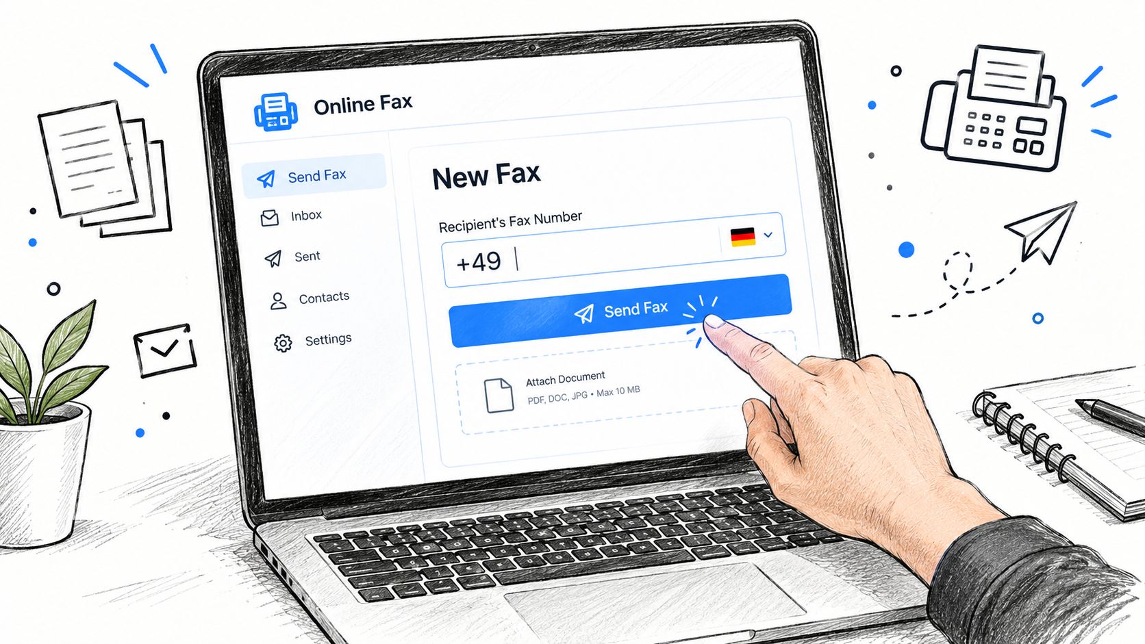 send international fax online fax
