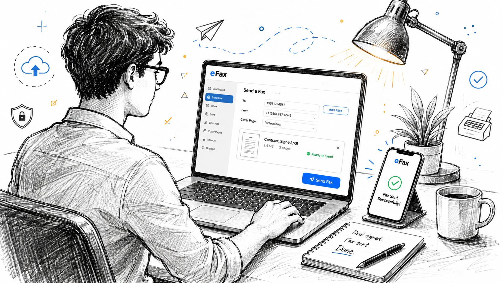 send fax without fax machine digital faxing