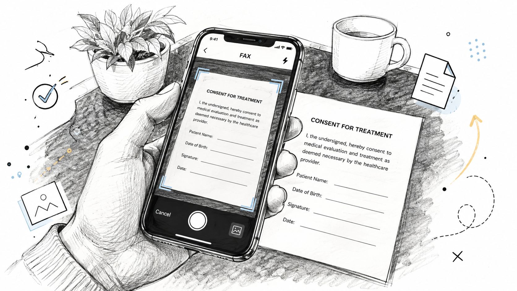 send fax without fax machine document scanning