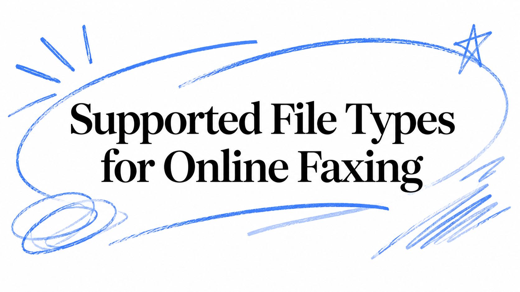 Supported File Types for Online Faxing