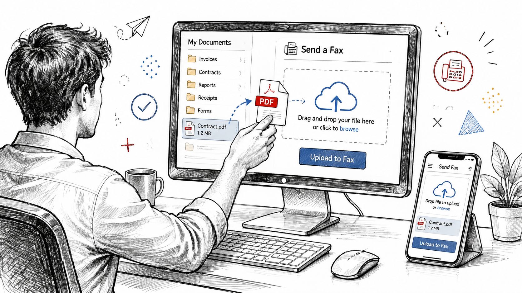 supported file types fax upload